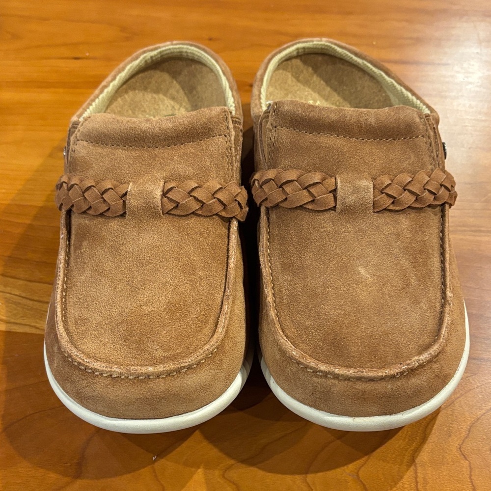 REVITALIGN Orthotic Braided Leather Mules Mid Width
